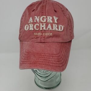 Angry Orchard Hard Cidar Red Distressed CapTrucker Hat Adjustable